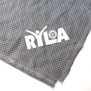 RYLA Gray Textured Moisture Wicking Sport Bandana headscarg Nwot